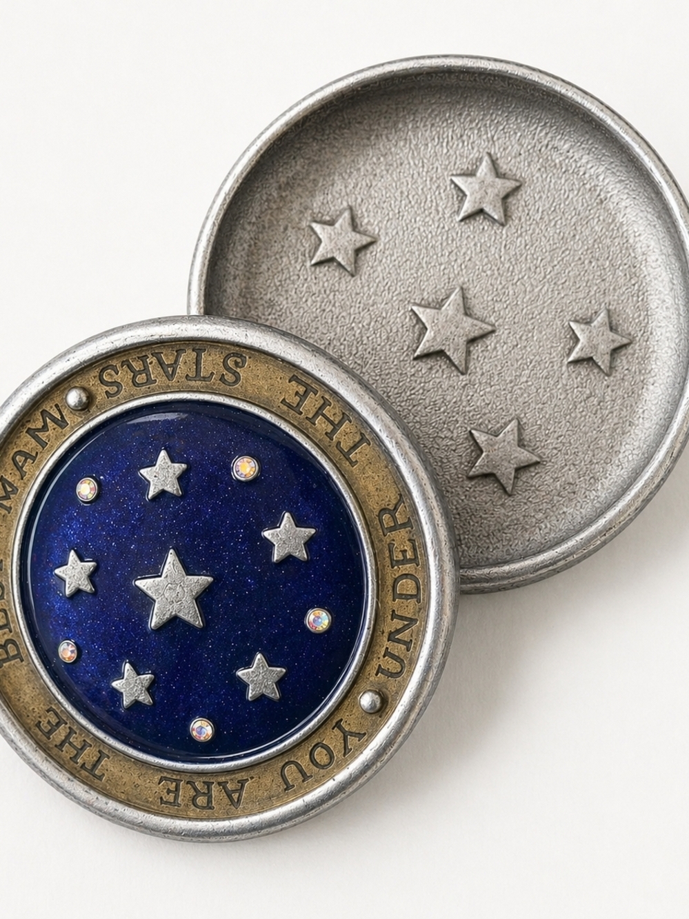 Celestial Trinket Box “Best Mom Under the Stars” Metal Enamel Gift